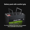 Green Cell - LiFePO4 12V 12.8V 60Ah Batterie für Photovoltaikanlagen, Wohnmobile und Boote