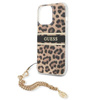 Guess Leopard Goldkette - iPhone 13 Pro Tasche