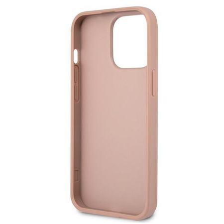 Guess Saffiano Triangle Logo Case - iPhone 13 Pro Case (pink)