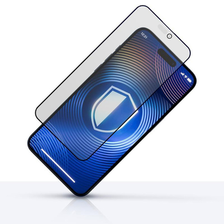 3mk HardGlass Matt Max Privacy - Mattes gehärtetes Glas mit Blickschutzfilter für iPhone 16 Pro