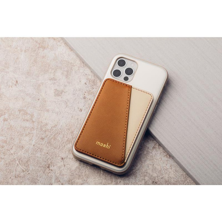 Moshi Slim Wallet - Portefeuille magnétique (système SnapTo™) (Jet Black)