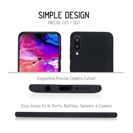 Crong Smooth Skin - Samsung Galaxy A10 tok (fekete)