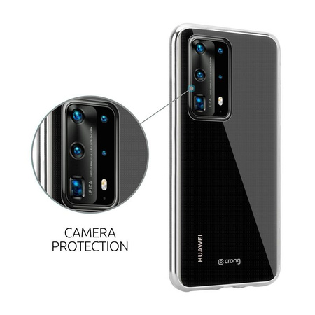 Crong Crystal Slim Cover - Huawei P40 Pro tok (átlátszó)