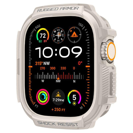 Spigen Rugged Armor - Case for Apple Watch Ultra 1/2 49 mm (Dune Beige)