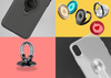PURO Magnet Ring Cover - pouzdro pro iPhone SE (2022 / 2020) / 8 / 7 s magnetickým úchytem na prst (bílé)
