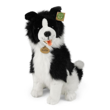 COLLIE BORDER DOG PLUS MASCOT, Realistischer Hund, großes ECO-Geschenk