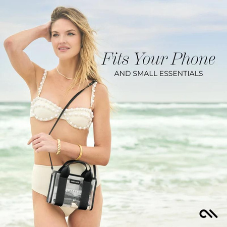 Case-Mate Micro Tote Bag - vodotěsná taška přes rameno (Midnight Black/Clear)