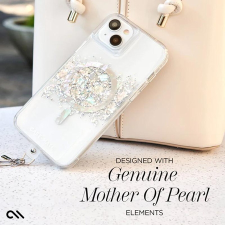 Case-Mate Karat MagSafe - iPhone 15 / iPhone 14 / iPhone 13 case decorated with mother of pearl (A Touch of Pearl)