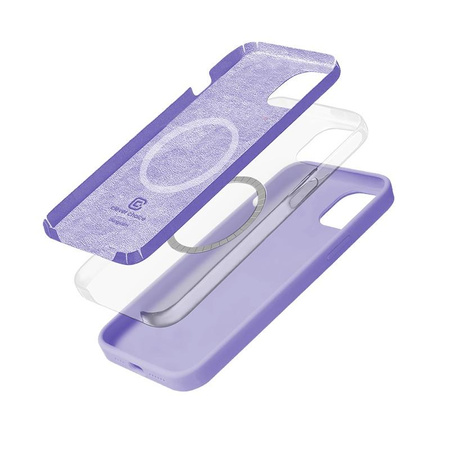 Crong Color Cover Magnetic - Custodia MagSafe per iPhone 14 / iPhone 13 (Viola)