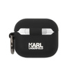 Karl Lagerfeld Silicone Karl & Choupette - Etui AirPods 3 (czarny)