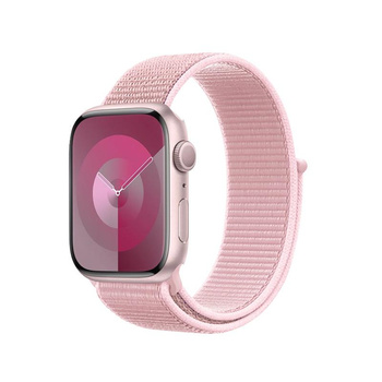 Crong Nylon – Sportarmband für Apple Watch 38/40/41/42 mm (puderrosa)