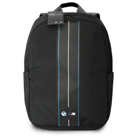 BMW Nylon Blue Stripe - Mochila para portátil 16" (Negro)