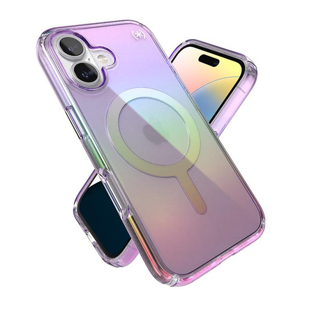 Speck Presidio2 Lux MagSafe - iPhone 16 tok (Amazing Purple / Clear)