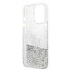 Karl Lagerfeld Liquid Glitter Choupette Fun - Case for iPhone 13 Pro Max (Silver)