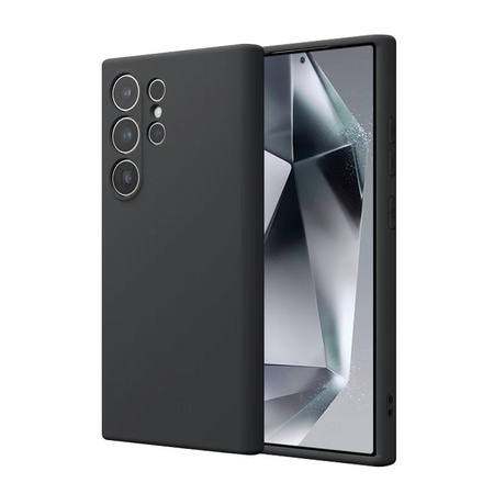 Barevný kryt Crong - pouzdro Samsung Galaxy S24 Ultra (černé)