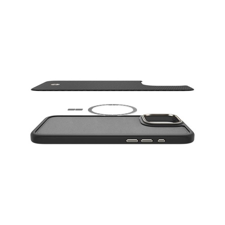 Spigen Enzo Aramid MagSafe - Coque pour iPhone 16 Pro Max (Noir / Naturel)
