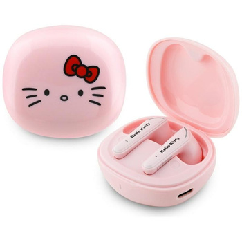 Hello Kitty O Glossy Finish - TWS fejhallgató + töltőtáska (rózsaszín)