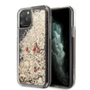 Guess Liquid Glitter Hearts - iPhone 11 Pro Max tok (arany/piros)