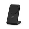 Crong MagSpot Stand - 2-in-1 wireless charger with MagSafe for iPhone and AirPods (black)