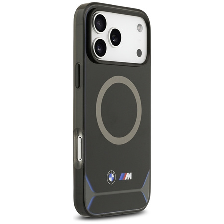 BMW M IML Metal Buttons & Logo MagSafe - Hülle iPhone 17 Pro Max (schwarz-blau)