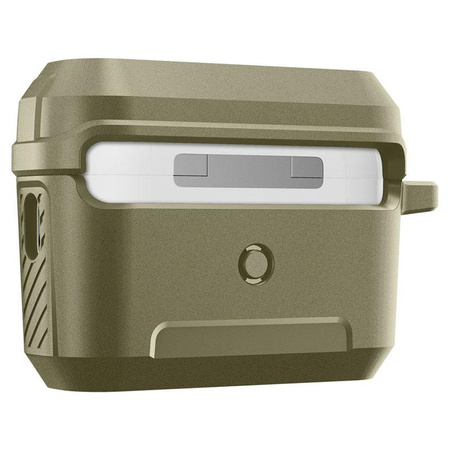 Spigen Lock Fit - Étui blindé pour Apple AirPods Pro 1 / 2 (Vintage Khaki)