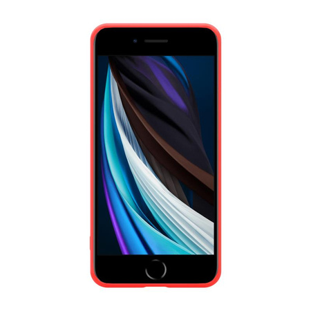 Crong Color Cover - Pouzdro pro iPhone SE (2022/2020) / 8 / 7 (červené)