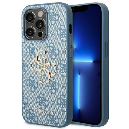 Guess 4G Big Metal Logo - iPhone 14 Pro Max Case (blue)