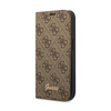 Guess 4G Metal Camera Outline Booktype Case - Case for iPhone 14 (Brown)