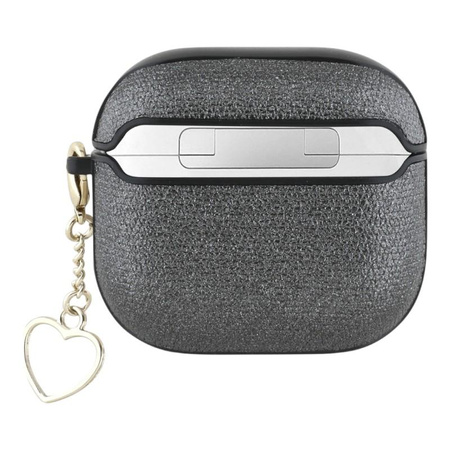 Guess Metallic Script Charm - Pouzdro na AirPods 4 (černá)