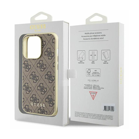 Guess 4G Charms Collection - iPhone 15 Pro Max Case (brown)