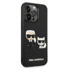 Karl Lagerfeld Ikonik 3D Karl & Choupette - Coque iPhone 14 Pro (noir)