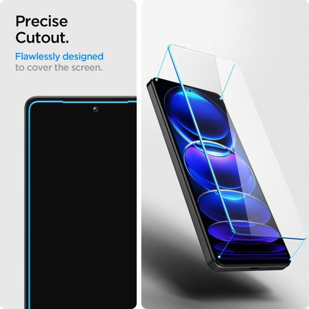 Spigen Glas.TR Slim 2-Pack - Tvrzené sklo pro Xiaomi Redmi Note 12 Pro 5G / 12 Pro+ 5G / POCO X5 Pro 5G (2 kusy)