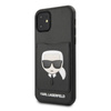 Karl Lagerfeld CardSlot - Étui pour iPhone 11 avec emplacement pour cartes (Noir)