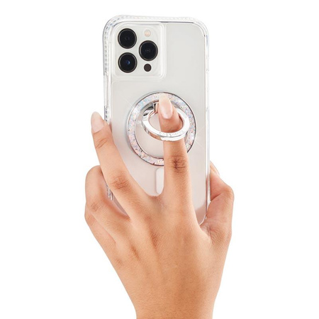 Case-Mate mágneses gyűrűtartó - MagSafe ujjtartó állvány funkcióval (Twinkle Diamond)