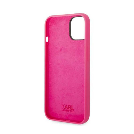 Karl Lagerfeld Silicone RSG - pouzdro pro iPhone 14 Plus (růžové)