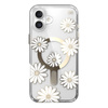 Speck Presidio Lux ClickLock & MagSafe - Case for iPhone 16 Plus (Sunshine Daisies / Clear / Gold)