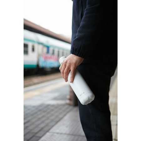 PURO ICON - Stainless Steel Thermal Bottle 500 ml (White) (Powder Coating)