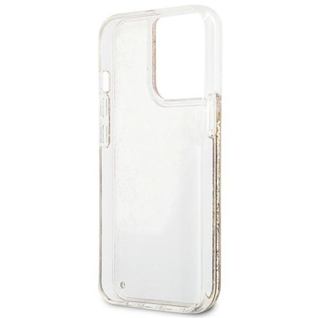 Guess Liquid Glitter Paisley - Coque iPhone 13 Pro Max (Or)