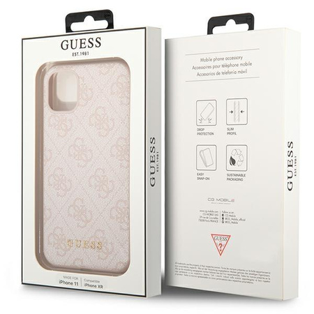 Guess 4G Metal Gold Logo - iPhone 11 Case (pink)