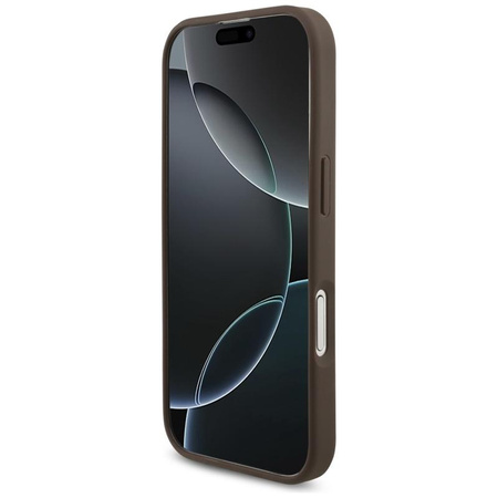 ETUI DO IPHONE 17 GUESS BRĄZOWE ELEGANCKIE MODNE CASE PLECKI
