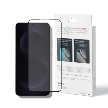 Crong 3D Armor Glass Lite - Vetro temperato Full Glue per Samsung Galaxy A36 / A37 / A56 / A57 / S24 FE / S25 FE