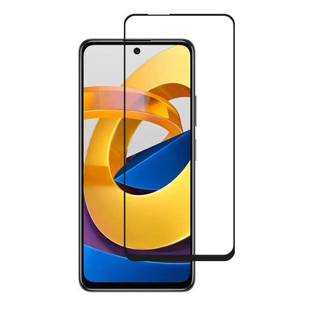 Crong 7D Nano Flexible Glass - Unzerbrechliches 9H Hybridglas für den gesamten Bildschirm des Xiaomi POCO M4 Pro 5G