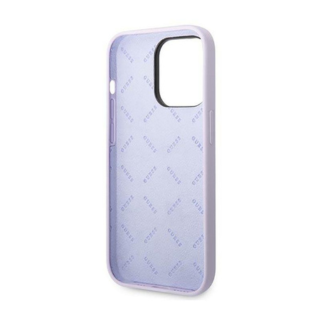 Guess Silicone Vintage - Case for iPhone 14 Pro Max (Purple)