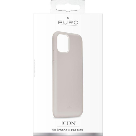 PURO ICON Cover - tok iPhone 11 Pro Max (Taupe)