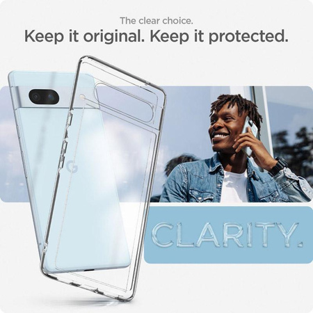 Spigen Ultra Hybrid - Gehäuse für Google Pixel 7A (Transparent)