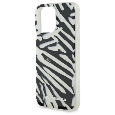 Karl Lagerfeld IML Zebra Pattern & Cord - iPhone 16 Pro Case (black)