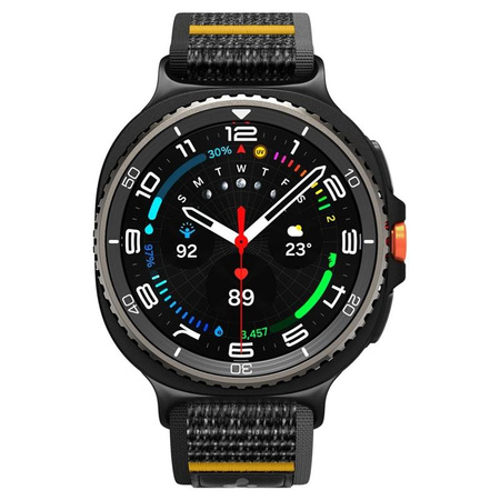 CZARNY PASEK SPIGEN DO GALAXY WATCH 8 | 8 Classic 40 | 44 | 46, Oddychający