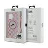 Karl Lagerfeld IML Crossbody Monogram Karl & Choupette Head MagSafe - iPhone 15 / 14 / 13 tok (rózsaszín)