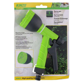 Kinzo - Multifunkční zavlažovací pistole pro zavlažování zahrady (6 funkcí)