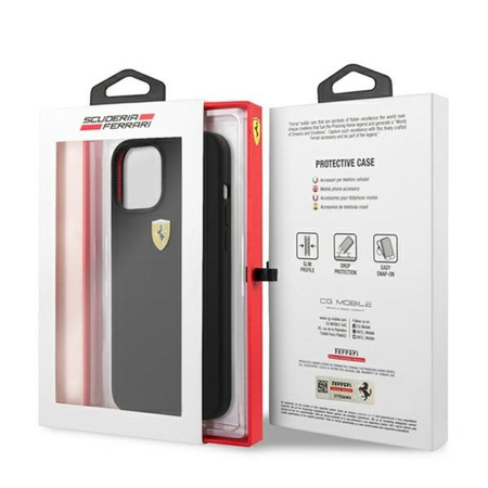 Ferrari On Track Silicone - Case iPhone 12 / iPhone 12 Pro (black)